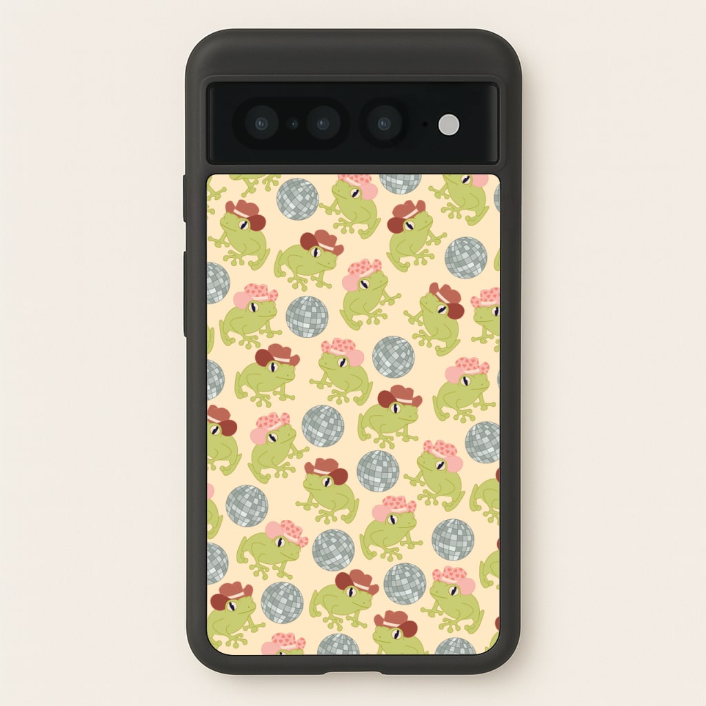 Frogs With Cowboy Hats - Western - Western Phone Case for Google Pixel 7 Pro