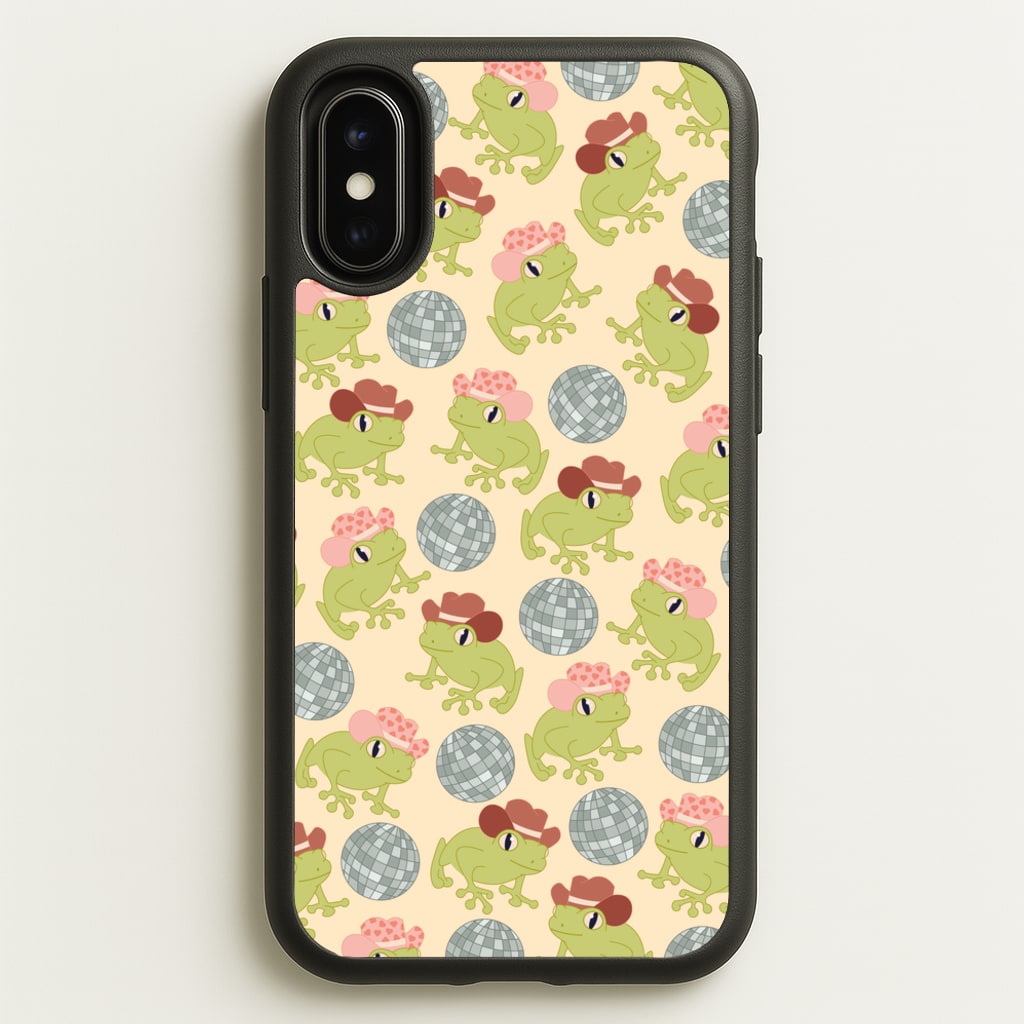Frogs With Cowboy Hats - Western - Western Phone Case for iPhone X / XS