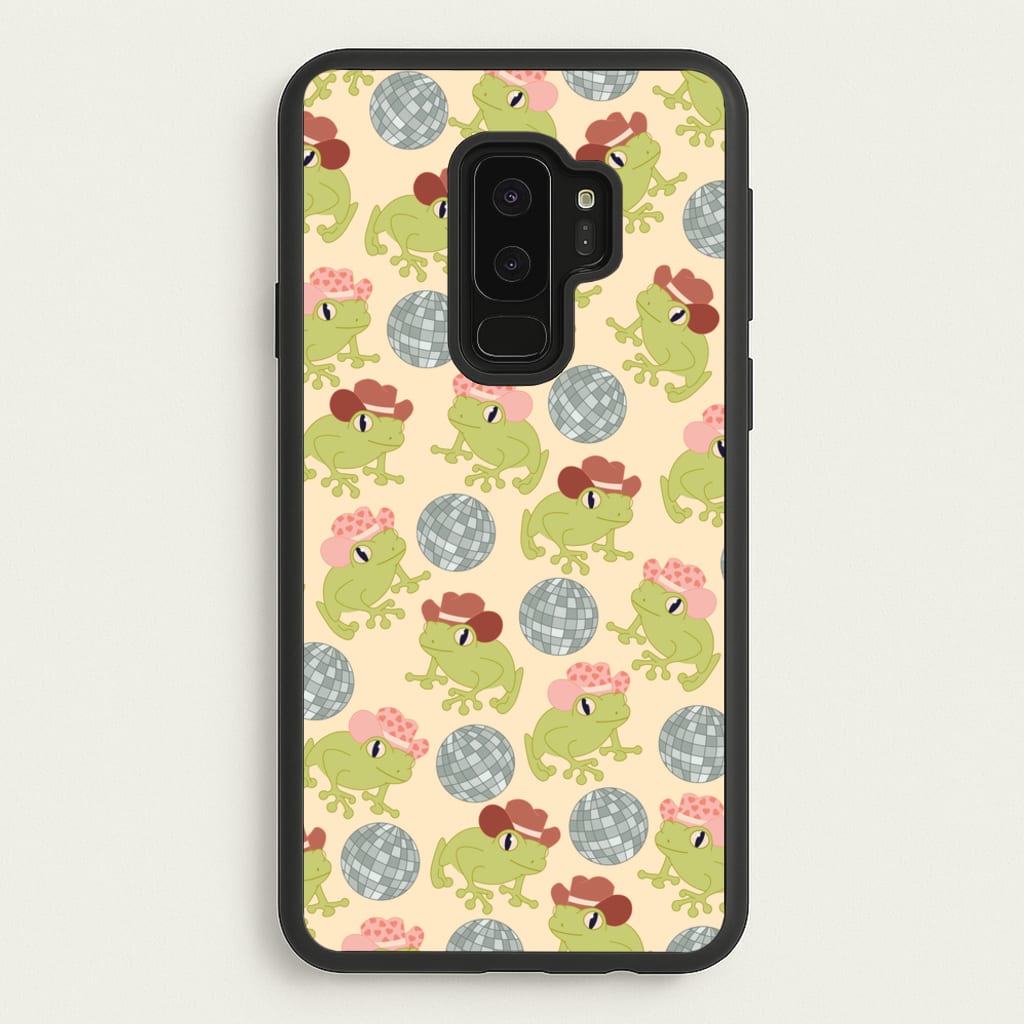 Frogs With Cowboy Hats - Western - Western Phone Case for Galaxy S9 Plus