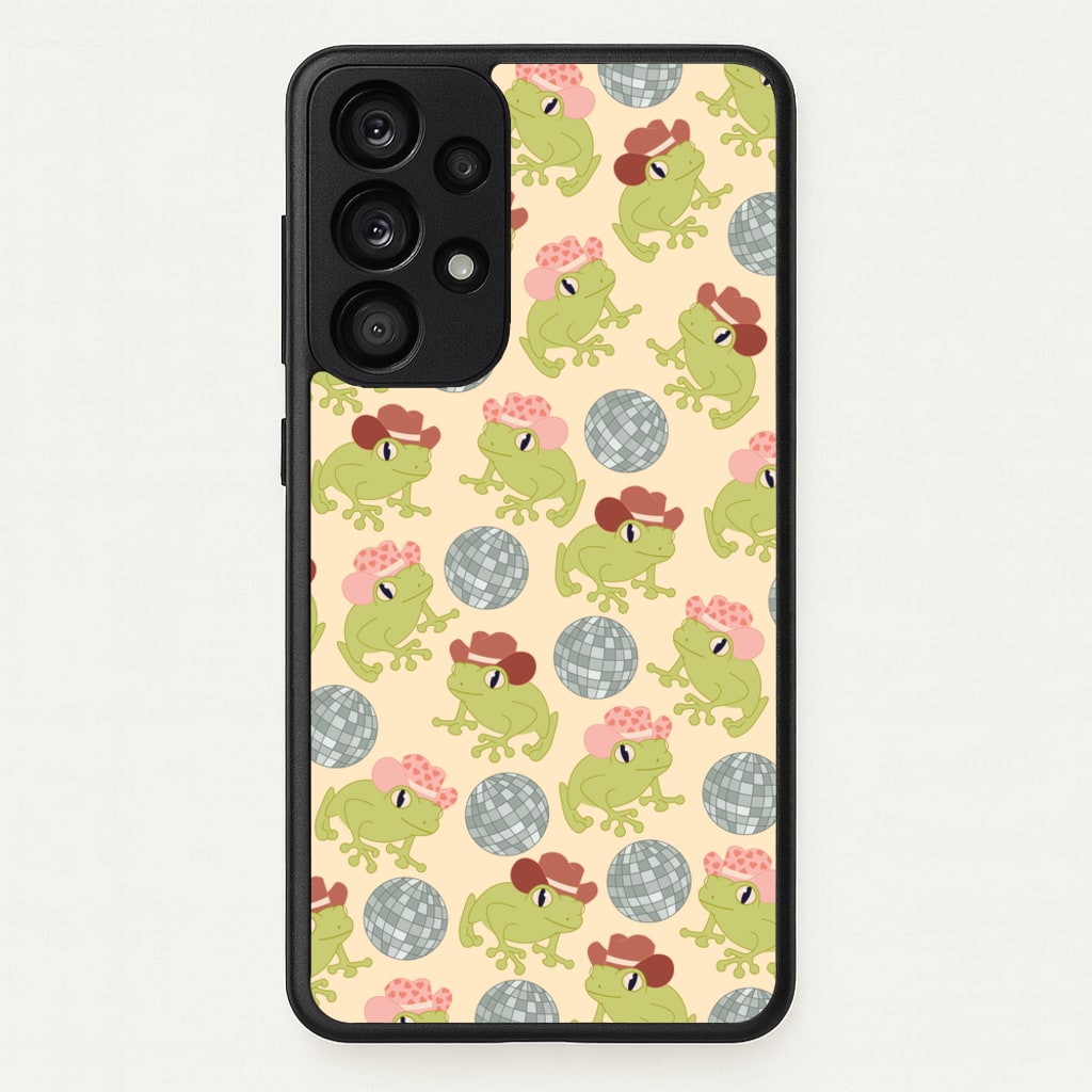 Frogs With Cowboy Hats - Western - Western Phone Case for Galaxy A33