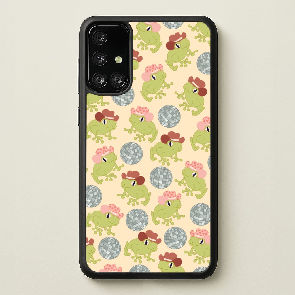 Frogs With Cowboy Hats - Western - Western Phone Case for Galaxy A71
