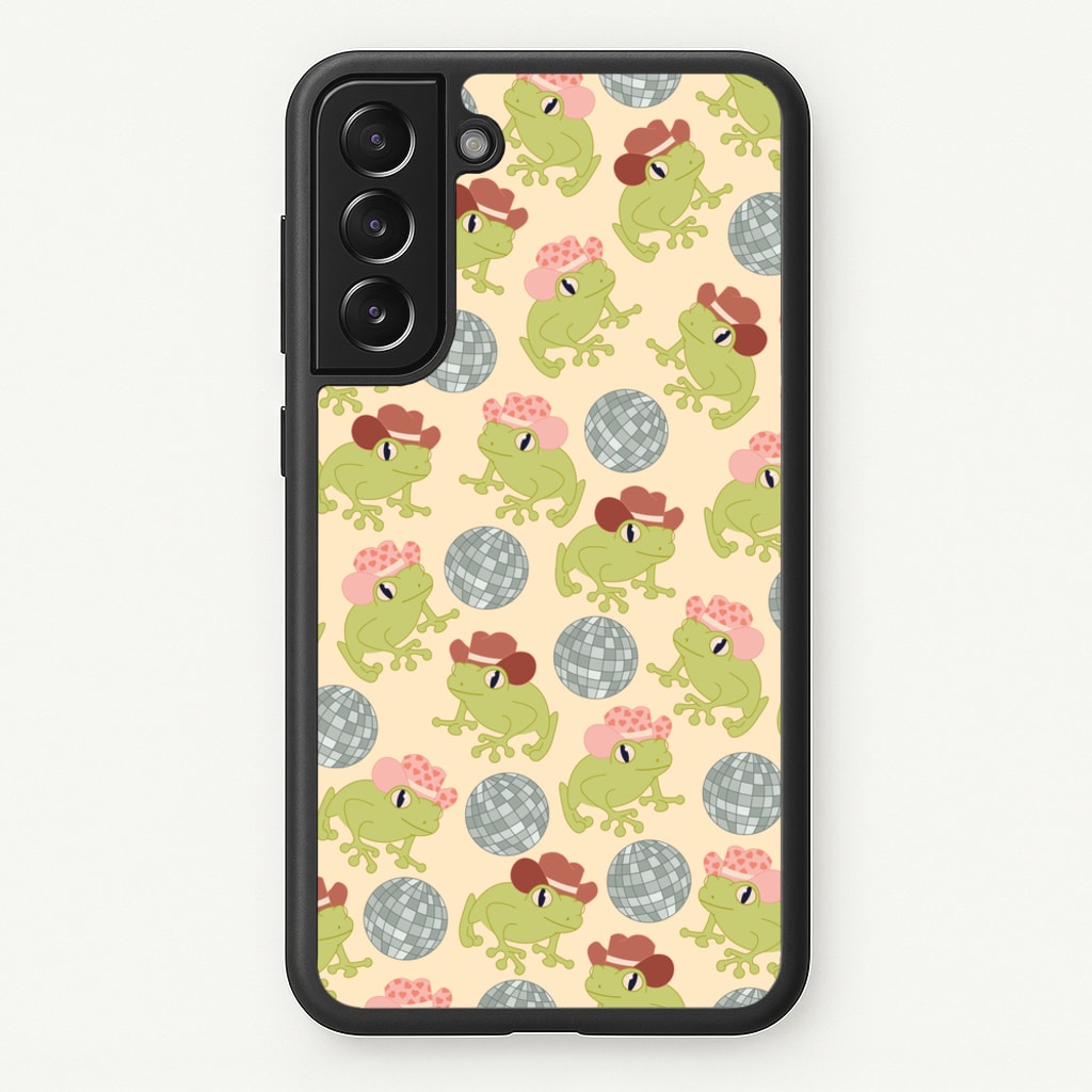 Frogs With Cowboy Hats - Western - Western Phone Case for Galaxy S21