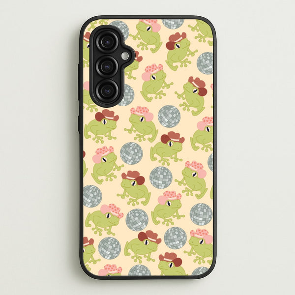 Frogs With Cowboy Hats - Western - Western Phone Case for Galaxy A14