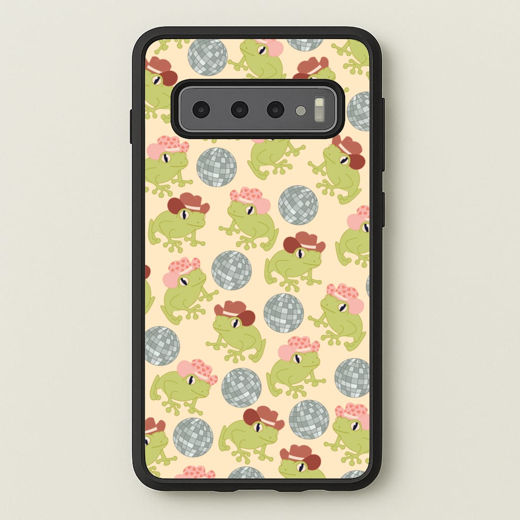 Frogs With Cowboy Hats - Western - Western Phone Case for Galaxy S10 Plus
