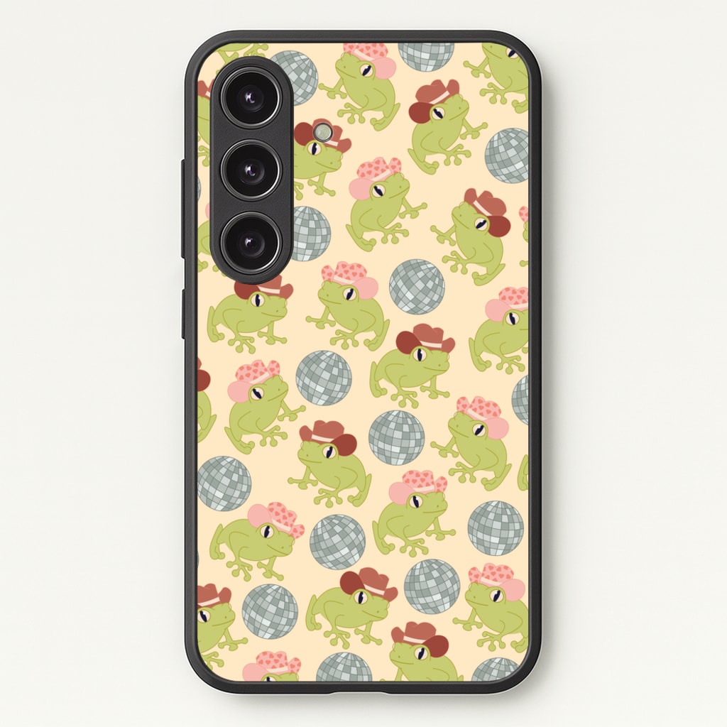 Frogs With Cowboy Hats - Western - Western Phone Case for Galaxy S25