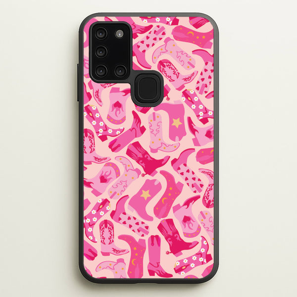 Cowboy Boots - Western - Western Phone Case for Galaxy A21s