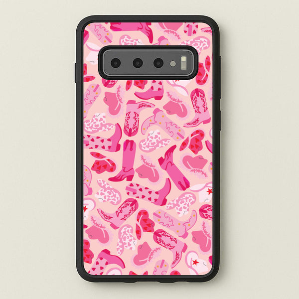 Cowboy Hats And Boots - Western - Western Phone Case for Galaxy S10