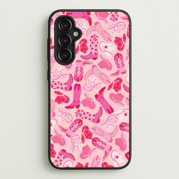 Cowboy Hats And Boots - Western - Western Phone Case for Galaxy A14
