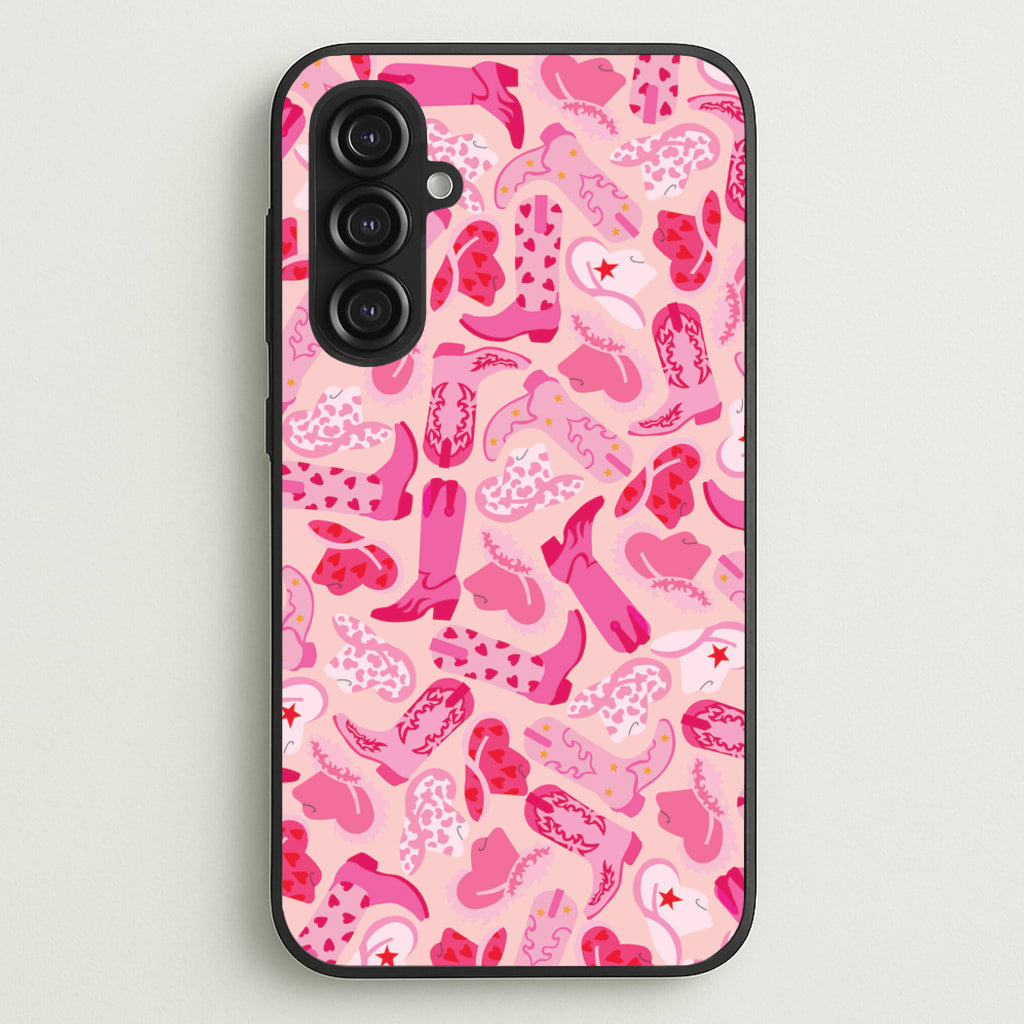 Cowboy Hats And Boots - Western - Western Phone Case for Galaxy S23FE