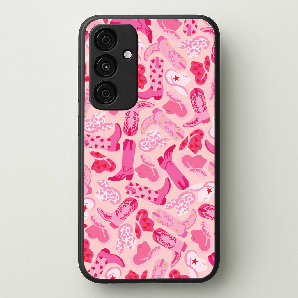 Cowboy Hats And Boots - Western - Western Phone Case for Galaxy A35