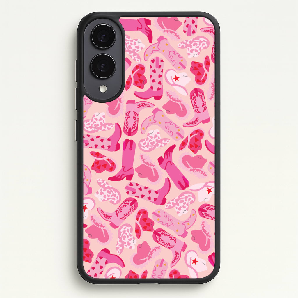 Cowboy Hats And Boots - Western - Western Phone Case for Galaxy S25 Edge