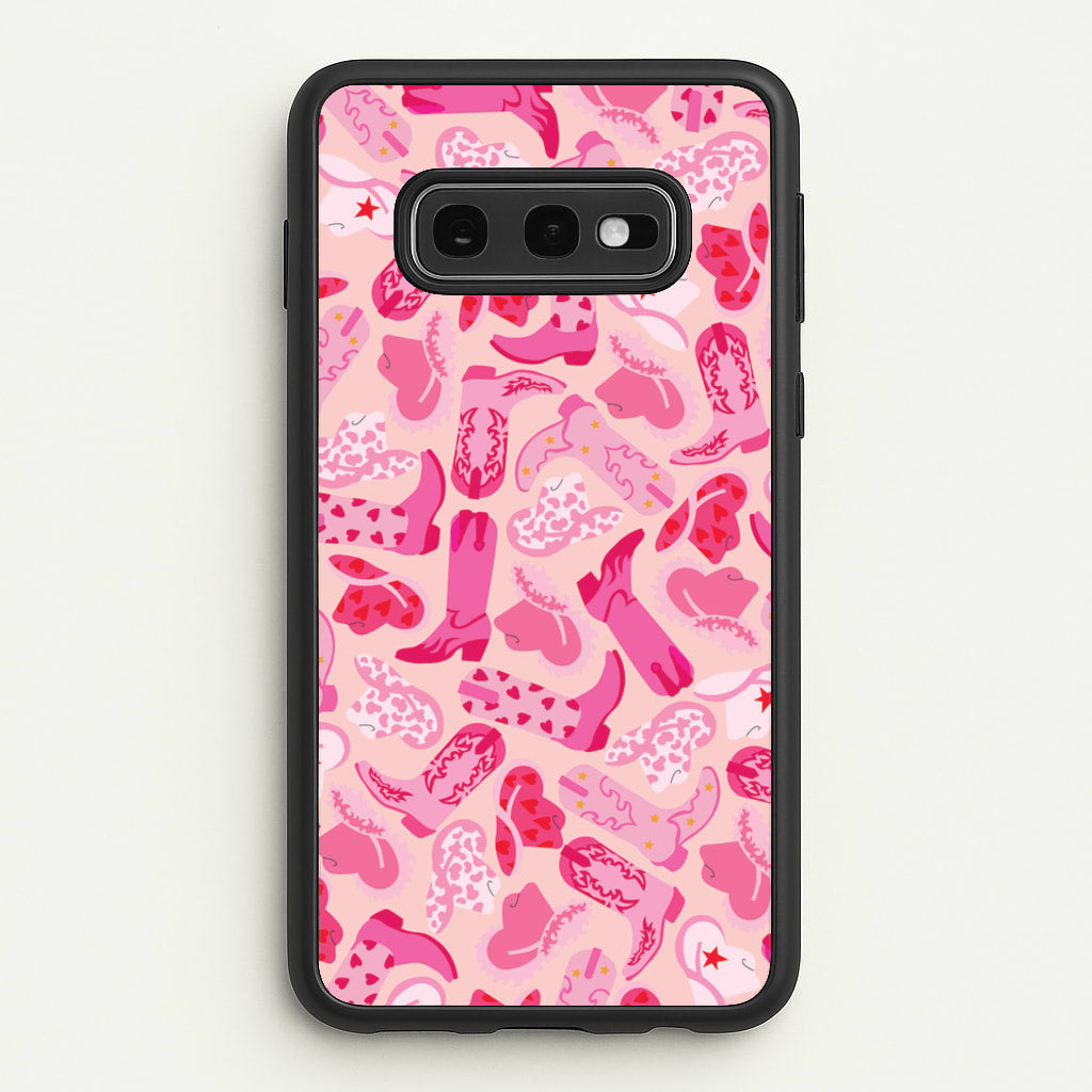 Cowboy Hats And Boots - Western - Western Phone Case for Galaxy S10e