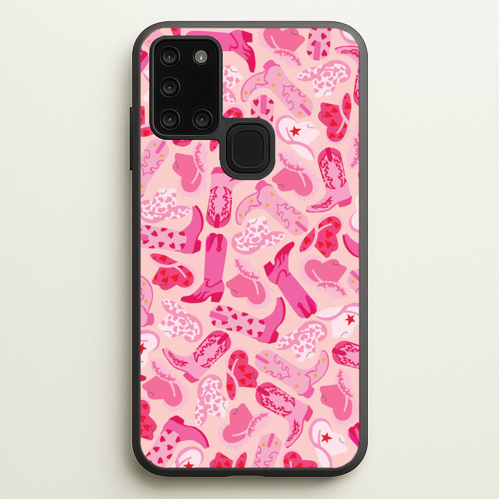Cowboy Hats And Boots - Western - Western Phone Case for Galaxy A21s