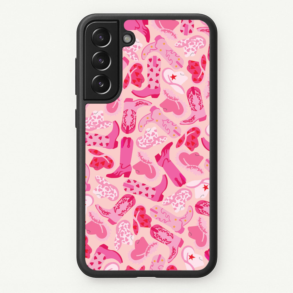 Cowboy Hats And Boots - Western - Western Phone Case for Galaxy S22