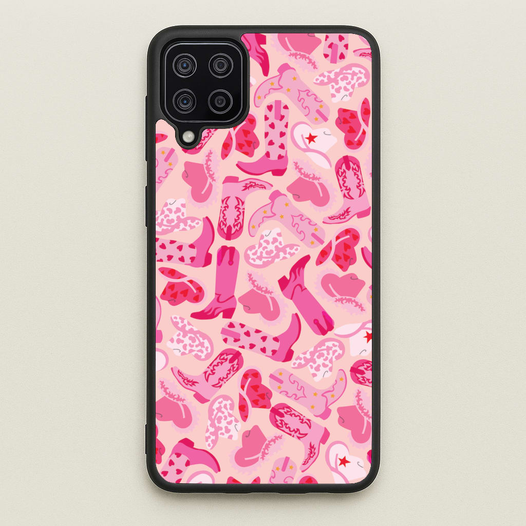 Cowboy Hats And Boots - Western - Western Phone Case for Galaxy A12