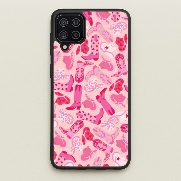 Cowboy Hats And Boots - Western - Western Phone Case for Galaxy A12