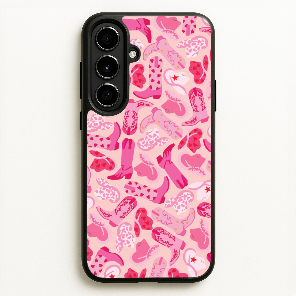 Cowboy Hats And Boots - Western - Western Phone Case for Galaxy A56
