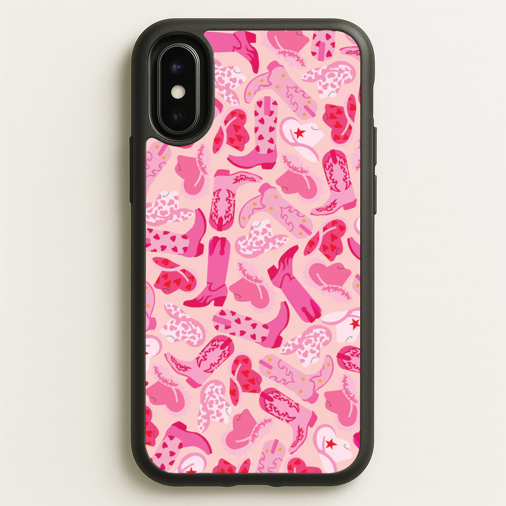 Cowboy Hats And Boots - Western - Western Phone Case for iPhone X / XS