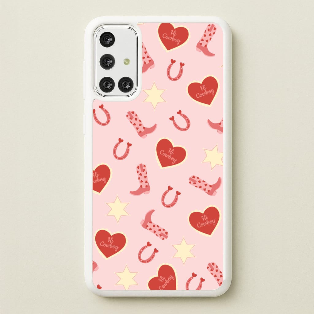 Hi Cowboy - Western - Western Phone Case for Galaxy A71