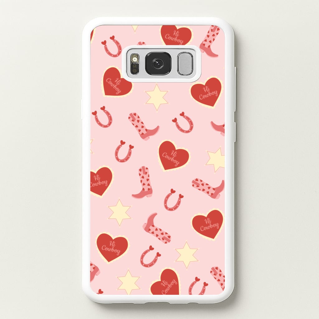 Hi Cowboy - Western - Western Phone Case for Galaxy S8