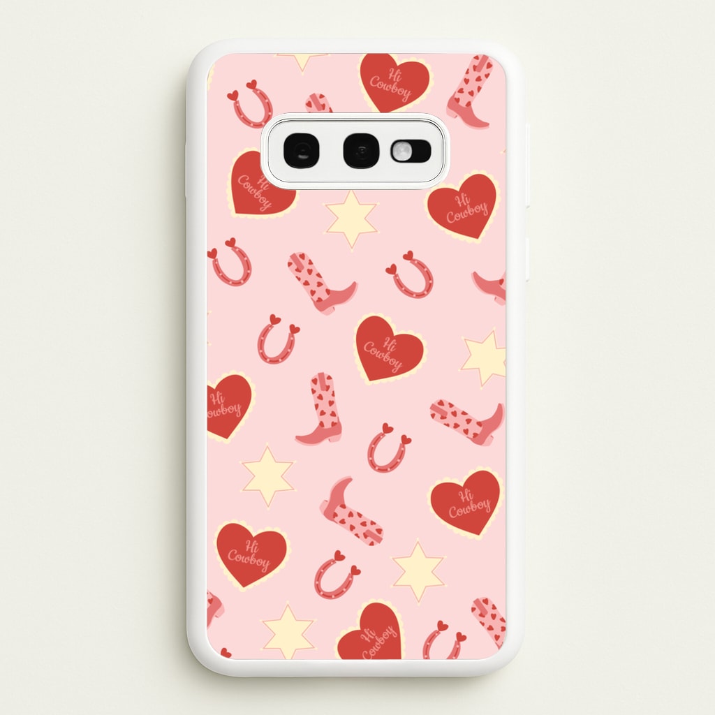 Hi Cowboy - Western - Western Phone Case for Galaxy S10e