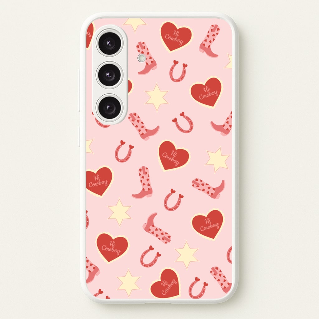 Hi Cowboy - Western - Western Phone Case for Galaxy S24FE