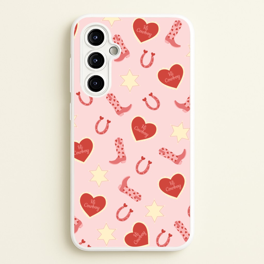 Hi Cowboy - Western - Western Phone Case for Galaxy A54