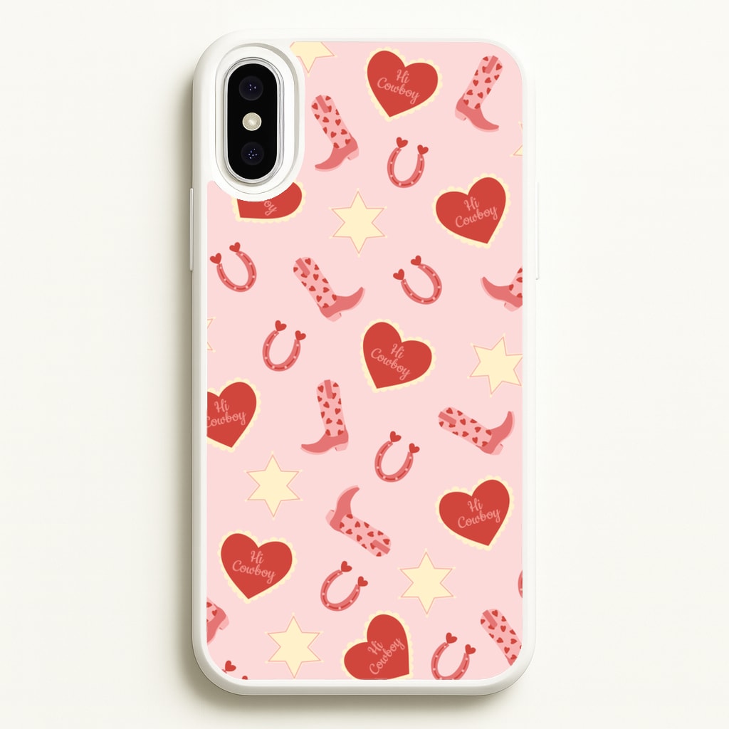 Hi Cowboy - Western - Western Phone Case for iPhone XS Max