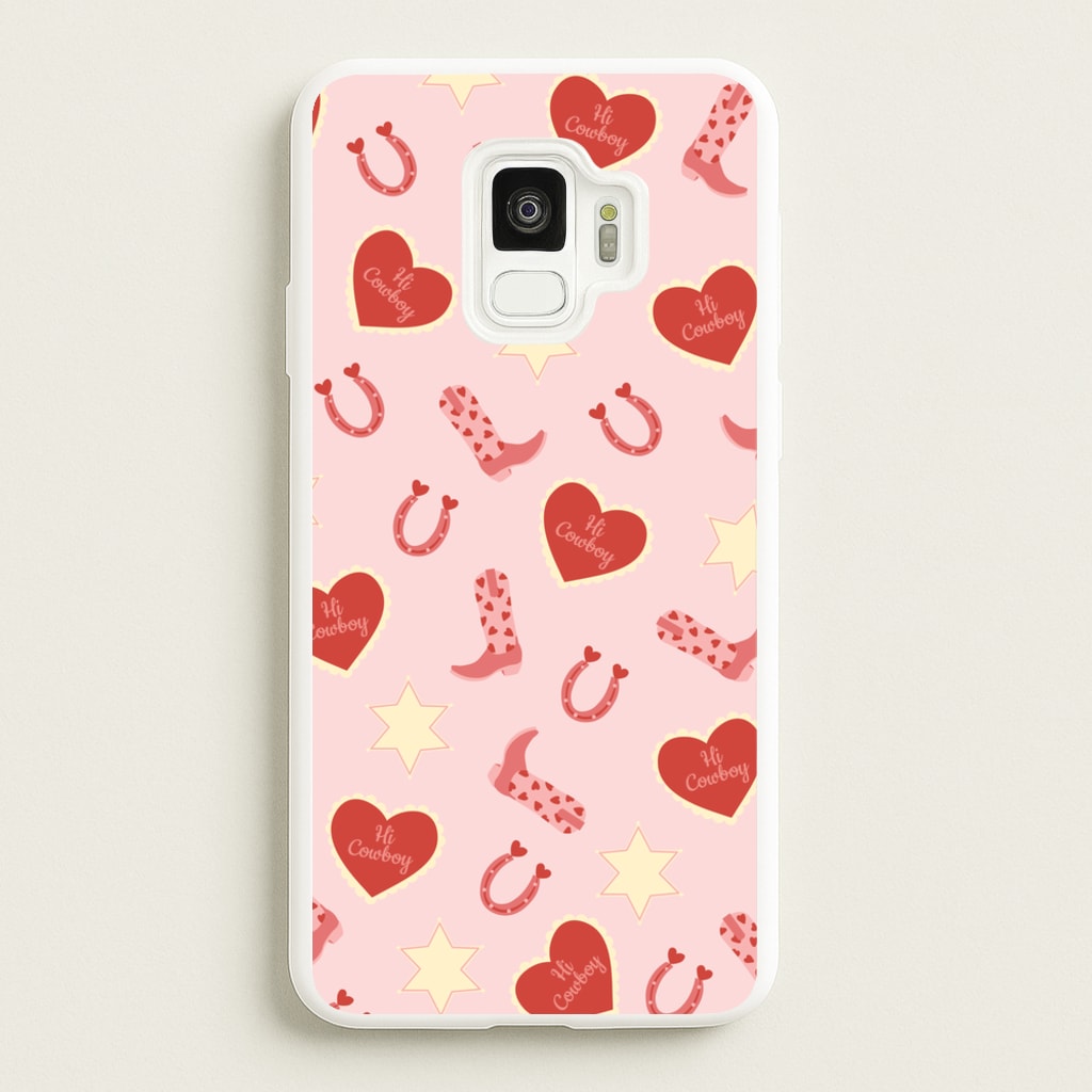 Hi Cowboy - Western - Western Phone Case for Galaxy S9