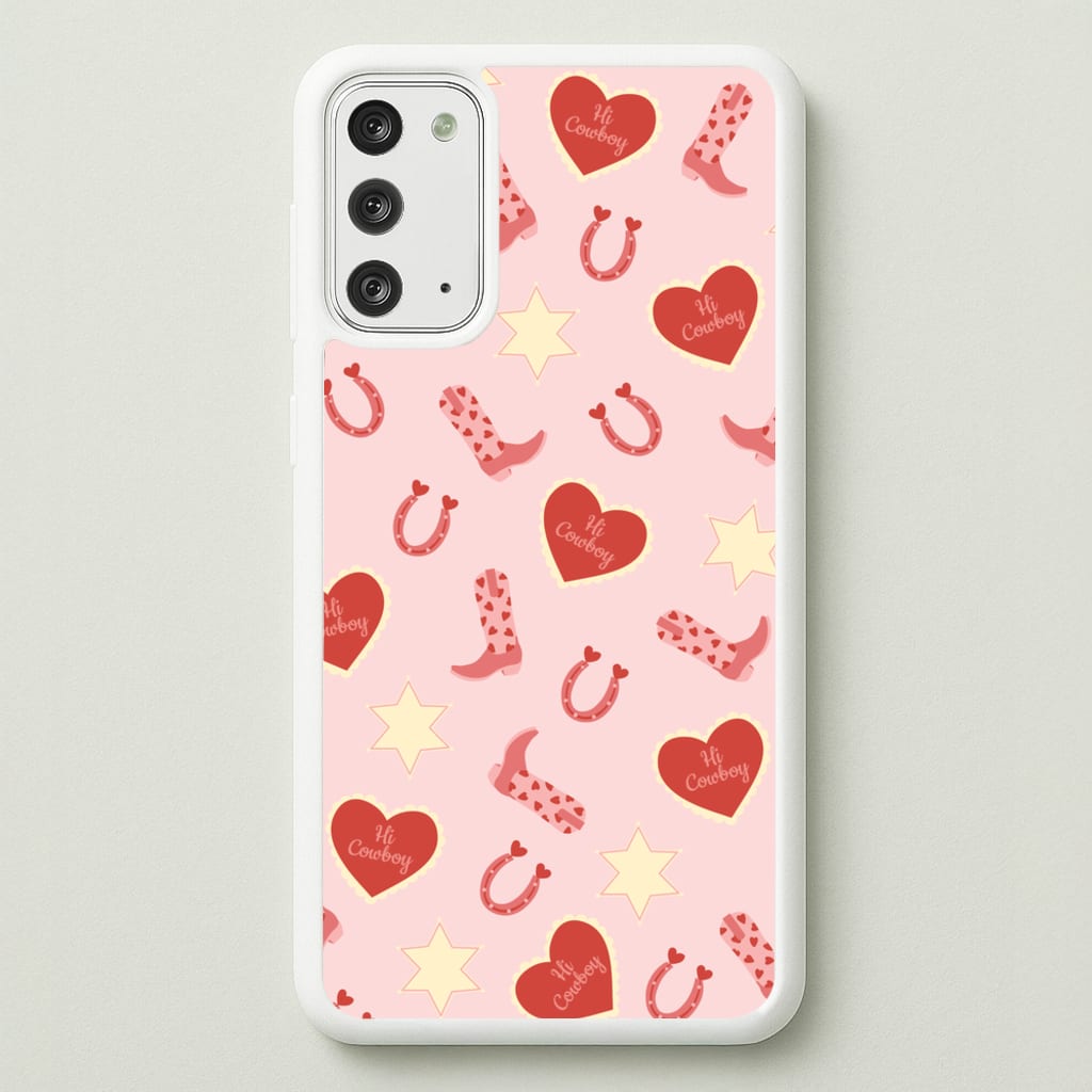 Hi Cowboy - Western - Western Phone Case for Galaxy Note 20