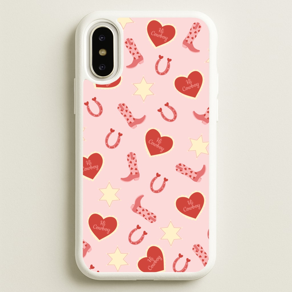 Hi Cowboy - Western - Western Phone Case for iPhone X / XS