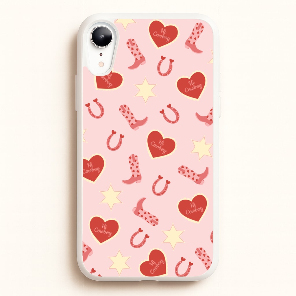 Hi Cowboy - Western - Western Phone Case for iPhone XR
