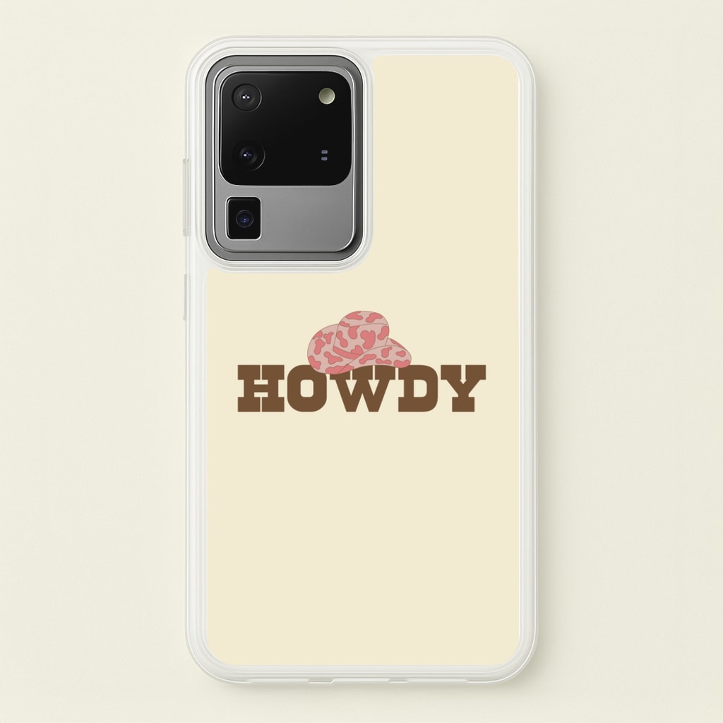 Howdy - Western - Western Phone Case for Galaxy S20 Ultra