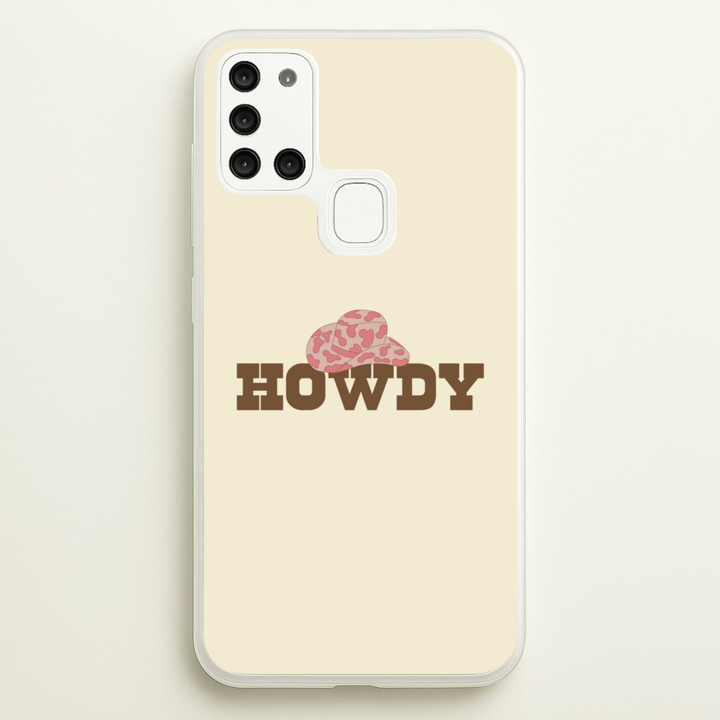 Howdy - Western - Western Phone Case for Galaxy A21s