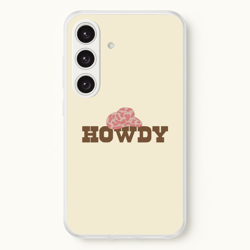Howdy - Western - Western Phone Case for Galaxy S24FE