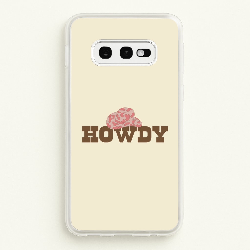 Howdy - Western - Western Phone Case for Galaxy S10e