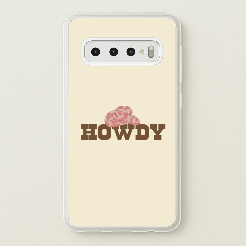 Howdy - Western - Western Phone Case for Galaxy S10