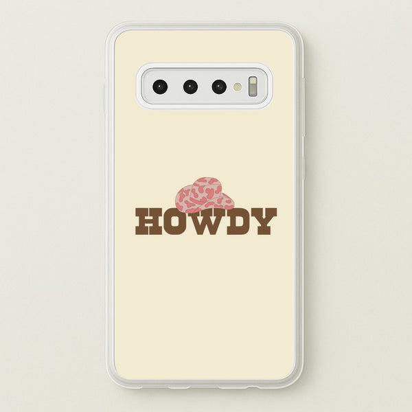 Howdy - Western - Western Phone Case for Galaxy S10