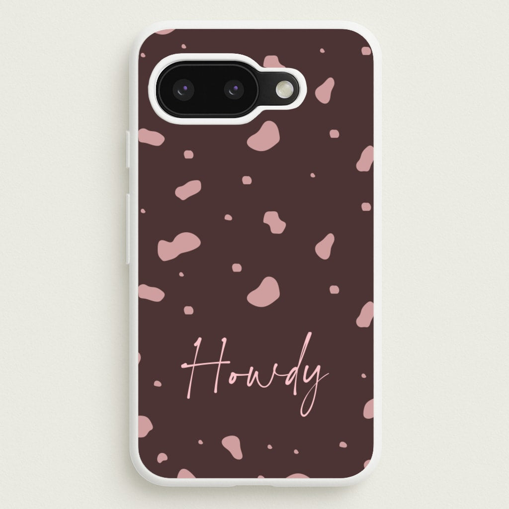 Cow Print Howdy - Western Phone Case for Google Pixel 9a