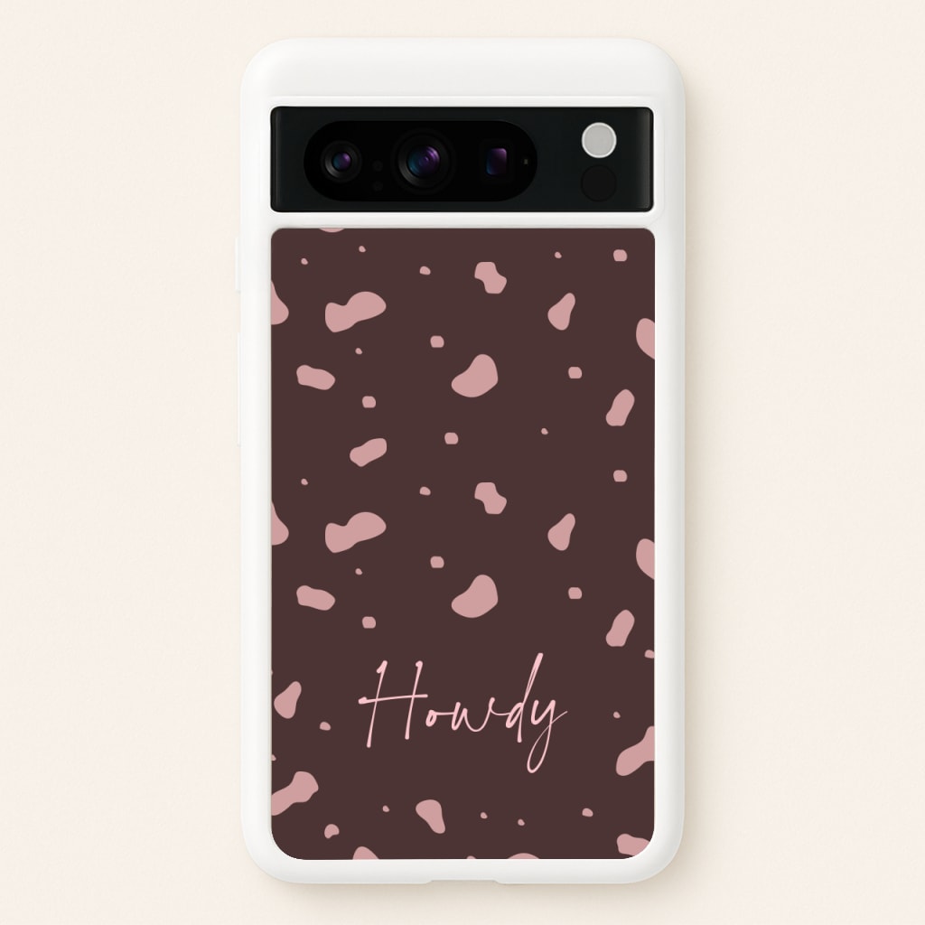 Cow Print Howdy - Western Phone Case for Google Pixel 8 Pro