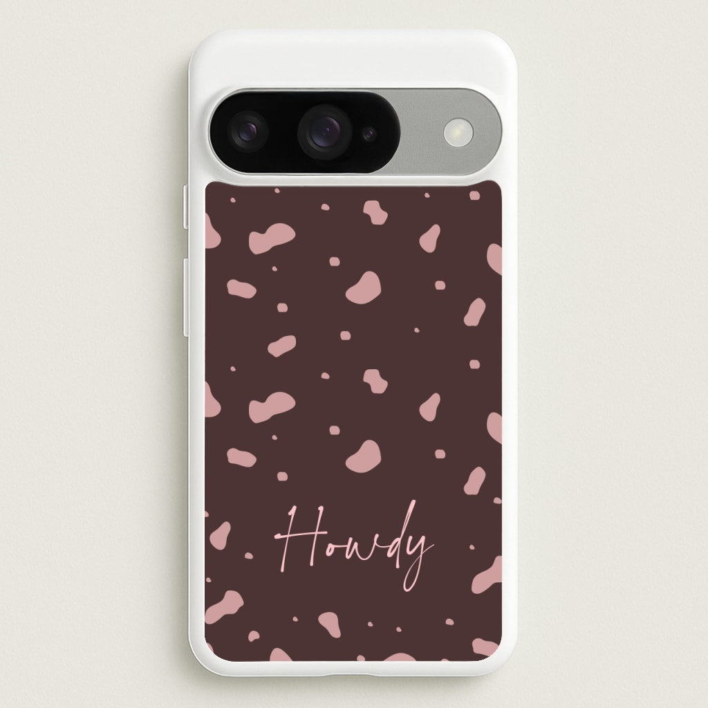 Cow Print Howdy Phone Case for Google Pixel 10 / 10 Pro