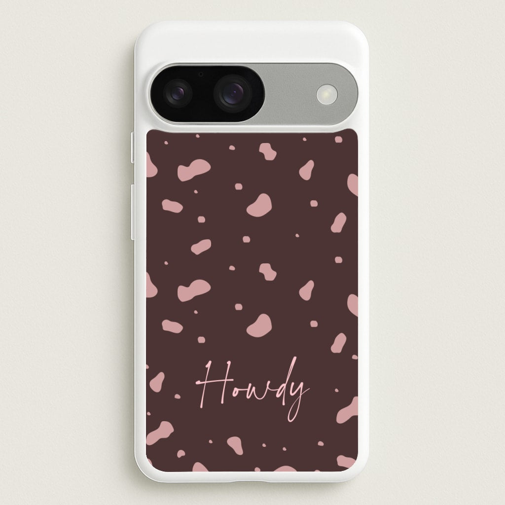 Cow Print Howdy - Western Phone Case for Google Pixel 9 / 9 Pro