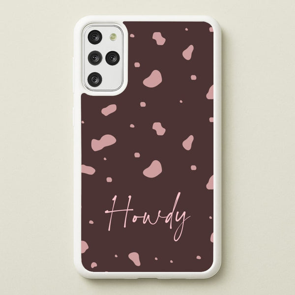 Cow Print Howdy - Western Phone Case for Galaxy S20 Plus
