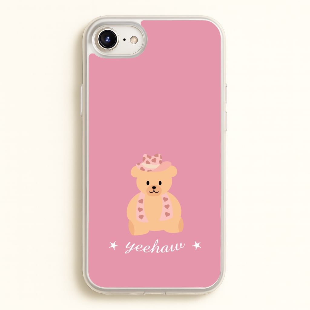 Yeehaw Teddy Bear - Western Phone Case for iPhone 6 / 7 / 8 / SE