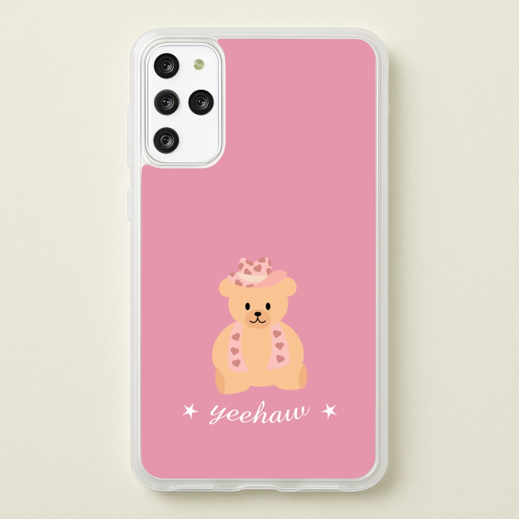 Yeehaw Teddy Bear - Western Phone Case for Galaxy S20 Plus