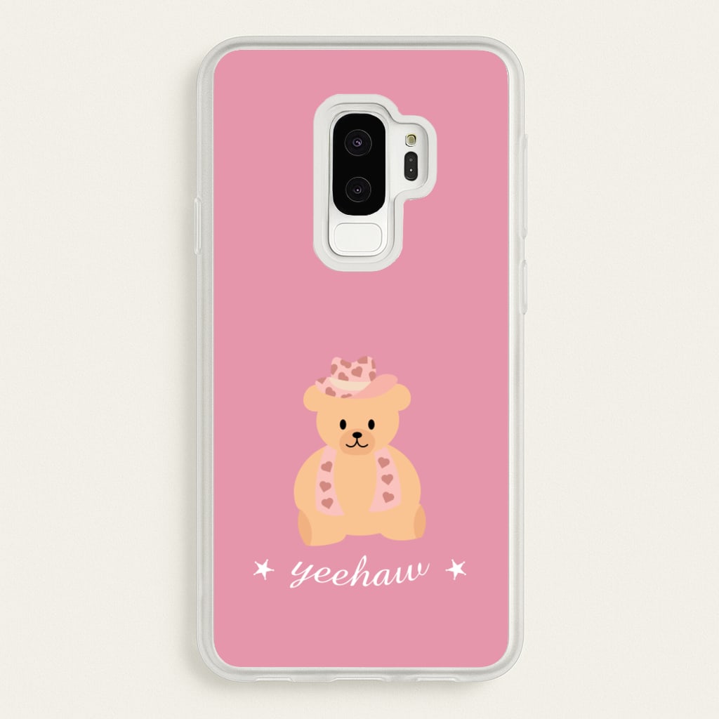 Yeehaw Teddy Bear - Western Phone Case for Galaxy S9 Plus