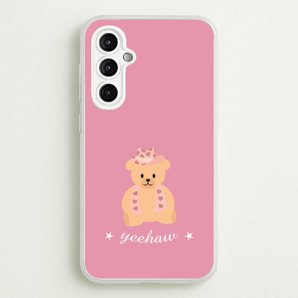 Yeehaw Teddy Bear - Western Phone Case for Galaxy A14