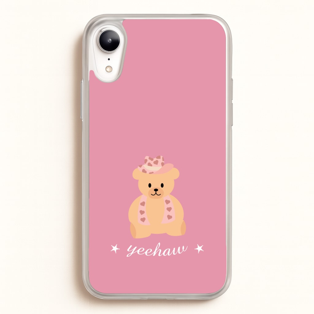 Yeehaw Teddy Bear - Western Phone Case for iPhone XR