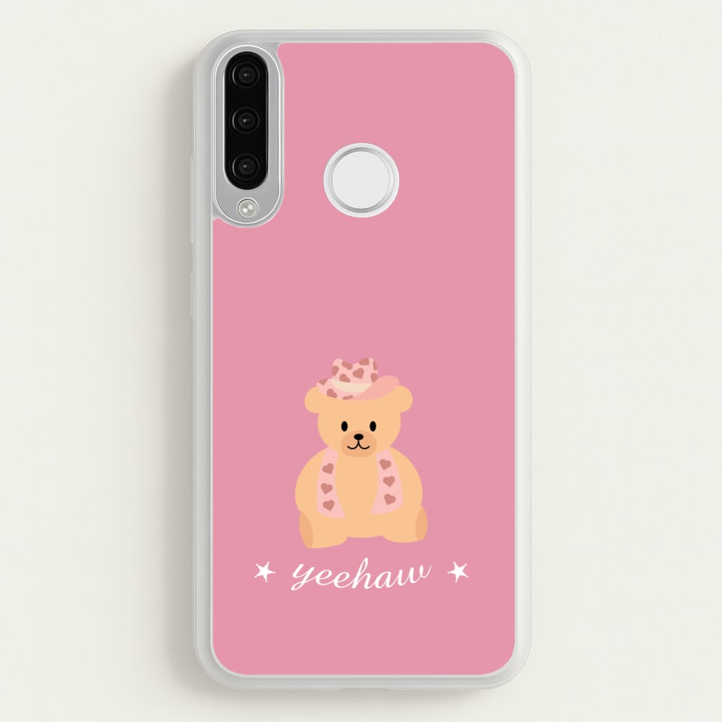 Yeehaw Teddy Bear - Western Phone Case for Huawei P30 Lite