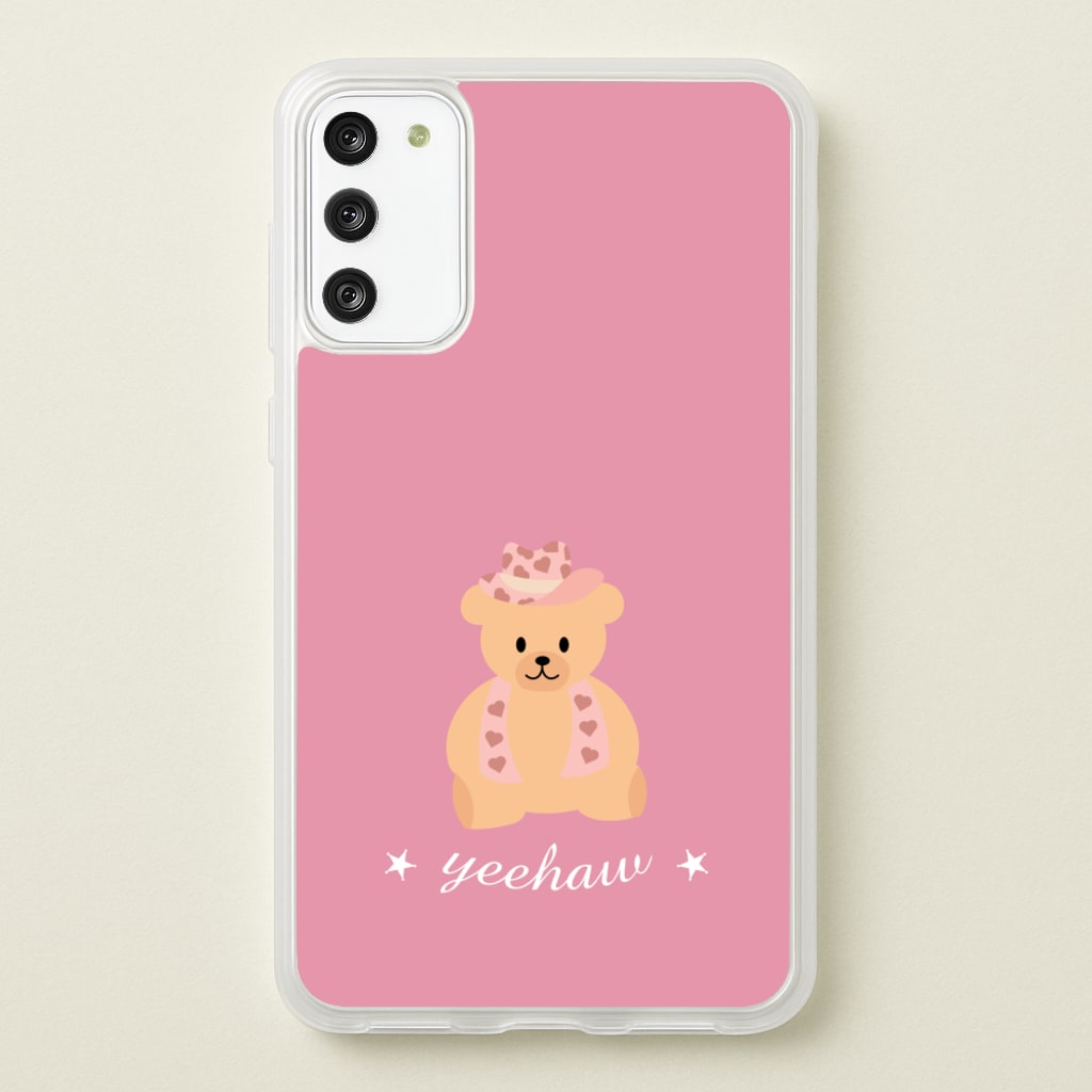 Yeehaw Teddy Bear - Western Phone Case for Galaxy S20FE